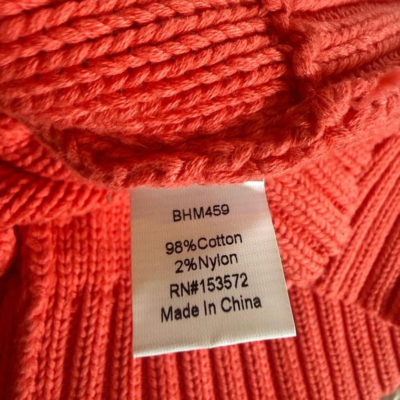 Bohme coral Cable Knit Cardigan - Picture 8 of 9